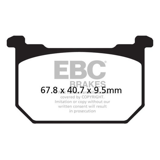 BRZDOVÉ OBLOŽENIE EBC FA068