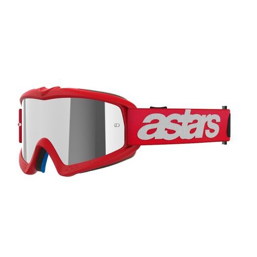 ALPINESTARS VISION YOUTH BLAZE – DETSKÉ MOTOKROSOVÉ OKULIARE NA MX A ENDURO (ČERVENÁ, ZRKADLOVÉ STRIEBORNÉ PLEXI) 2025