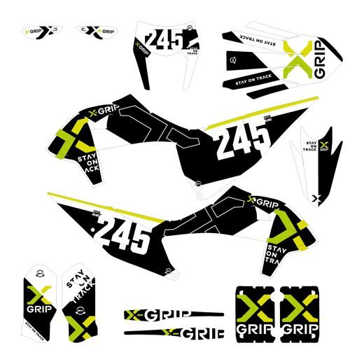 SÚPRAVA POLEPOV MOTOCYKLA X-GRIP – KTM EXC 150 TPI (2020 - 2023) A ĎALŠIE MODELY