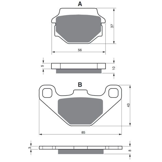 BRZDOVÉ OBLOŽENIE GOLDFREN 005 S3