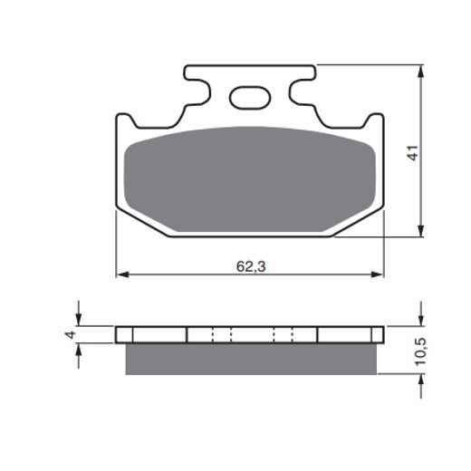 BRZDOVÉ OBLOŽENIE GOLDFREN 100 S3