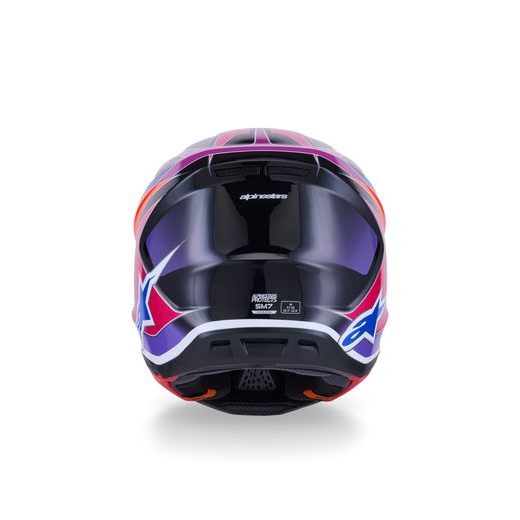 PRILBA SM7 FUSE, ALPINESTARS (MODRÁ/FIALOVÁ/RŮŽOVÁ) 2026