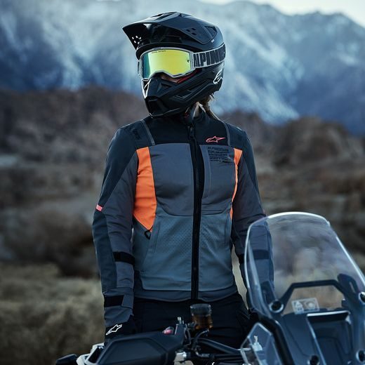 ALPINESTARS STELLA ST-2 AIR – DÁMSKA BUNDA NA MOTORKU (SIVÁ/TMAVO SIVÁ/KORÁLOVÁ FLUO) 2025