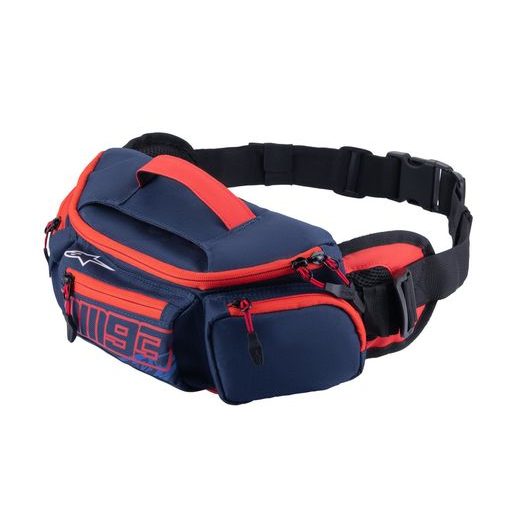 ALPINESTARS MM93 KOLEKCIA – MOTOCYKLOVÁ ĽADVINKA A PUZDRO NA NÁRADIE (ČERVENÁ FLUO/MODRÁ, OBJEM 2,5 L) 2025