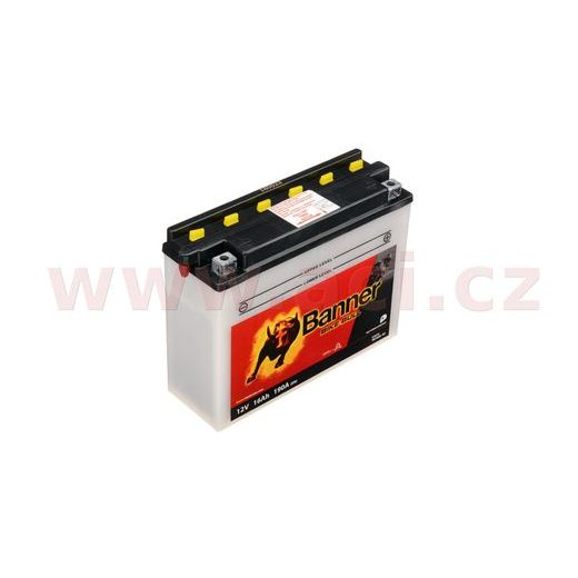BATÉRIA 12 V, YB16AL-A2, 16AH, 190A, BANNER BIKE BULL 207X71X164