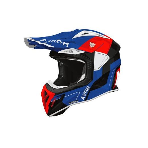 PRILBA AVIATOR ACE 2 SHIELD, AIROH (MODRO-ČERVENÁ LESKLÁ) 2026
