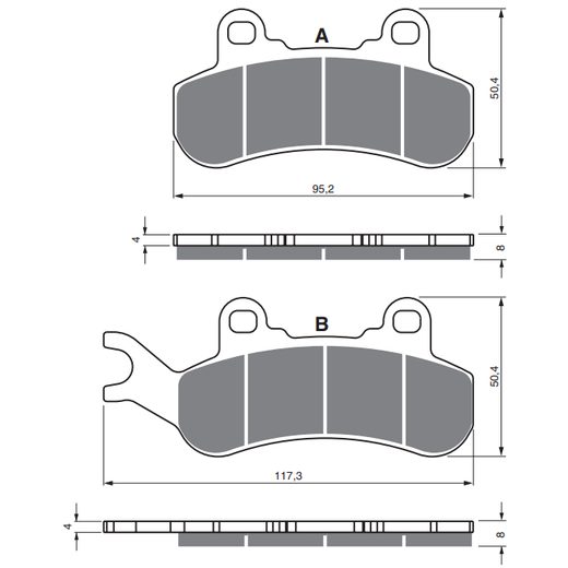 BRZDOVÉ OBLOŽENIE GOLDFREN 376 S3