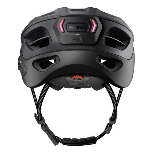 CYKLO PRILBA S HEADSETOM R1 EVO, SENA (MATNÁ ČIERNA)
