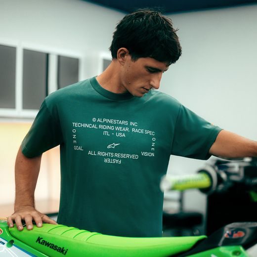 ALPINESTARS INFINITY OVERSIZED CSF – VOĽNOČASOVÉ MOTO TRIČKO (ZELENÁ)