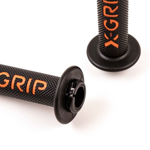 RUKOVÄTE X-GRIP BRAAAAP S OTVORENÝMI KONCAMI – ORANŽOVÁ – GASGAS EC 125 (2025) A ĎALŠIE MODELY