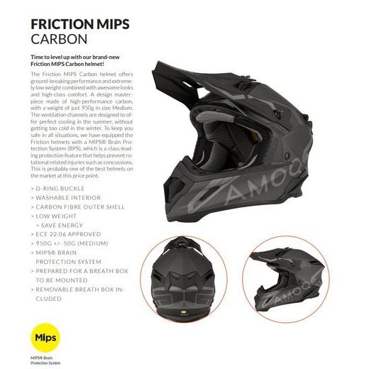 MOTOKROSOVÁ PRILBA AMOQ FRICTION MIPS CARBON