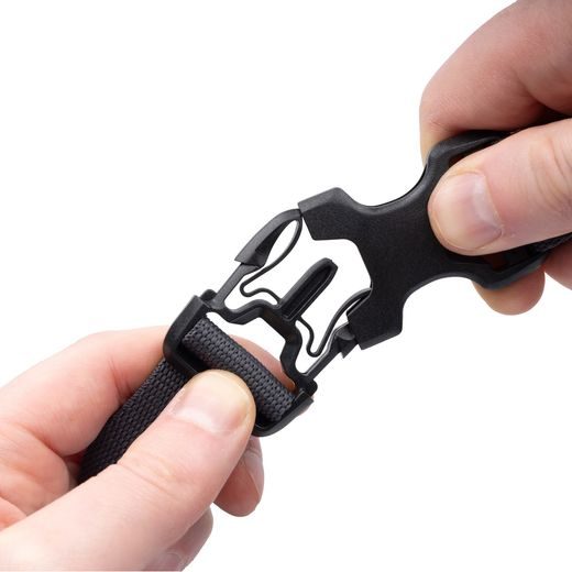 ZAVAZADLOVÉ POPRUHY ATLAS B-CLIP, OXFORD (ČIERNA, 26MM X 1,2M)
