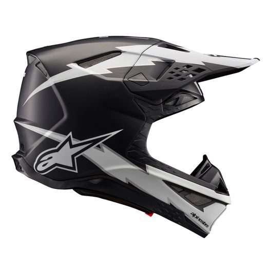 PŘILBA SUPERTECH S-M10 AMPRESS, ALPINESTARS (ČERNÁ MATNÁ/BÍLÁ) 2024