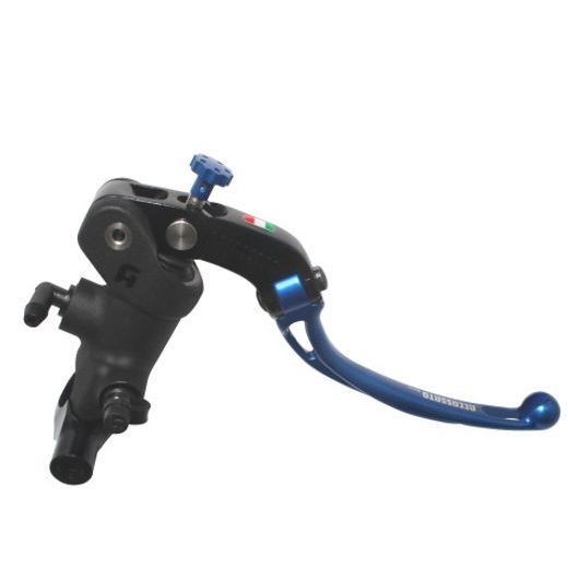 RADIAL BRAKE MASTER CYLINDER ACCOSSATO 19 X 18 WITH FOLDING LEVER,BLUE