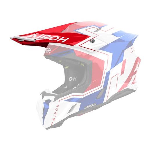 KŠILT PRO PŘILBU TWIST 3, AIROH (DIZZY - MODRO ČERVENÝ LESKLÝ)