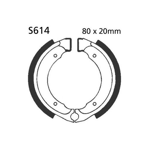 BRZDOVÉ ČEĽUSTE -SADA EBC S614 INCLUDING SPRINGS