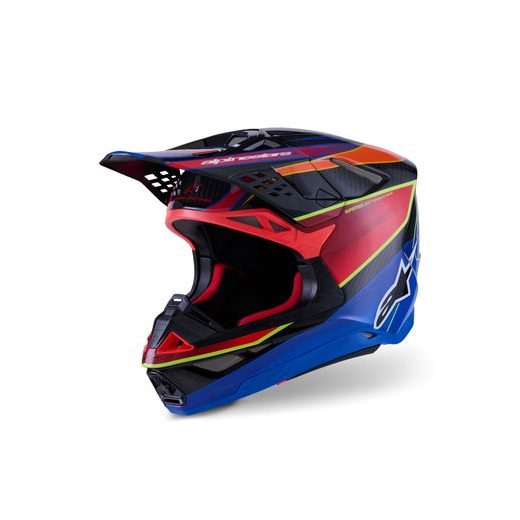 PRILBA SUPERTECH S-M10 ERA, ALPINESTARS (MODRÁ/ČERVENÁ/ŽLUTÁ FLUO) 2026