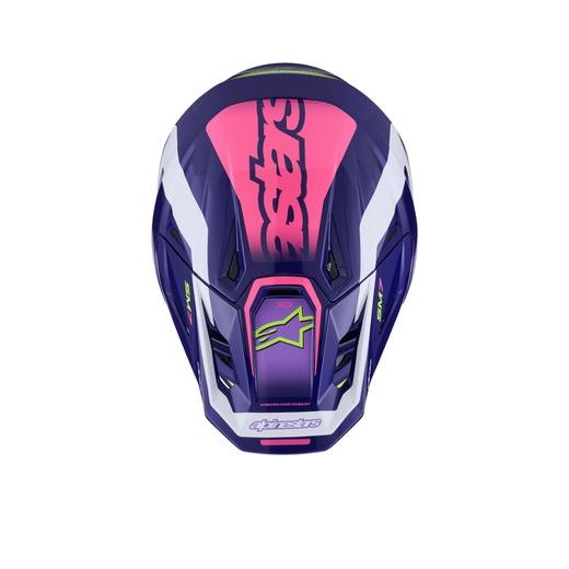 PRILBA SM7 DEED, ALPINESTARS (FIALOVÁ/RŮŽOVÁ/BÍLÁ/ŽLUTÁ FLUO) 2026