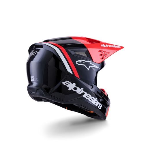 PRILBA S-M3 RADIUM, ALPINESTARS (ČERNÁ/ČERVENÁ FLUO/BÍLÁ) 2026