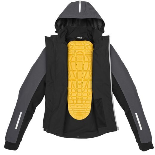 BUNDA HOODIE H2OUT 2023, SPIDI (ČIERNA/ANTRACIT/ČERVENÁ)