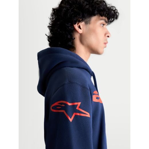 ALPINESTARS VELOCIFIER HOODIE – VOĽNOČASOVÁ MOTO MIKINA (MODRÁ)