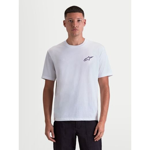 ALPINESTARS COMBO BACK CSF – VOĽNOČASOVÉ MOTO TRIČKO (BIELA/ČIERNA)