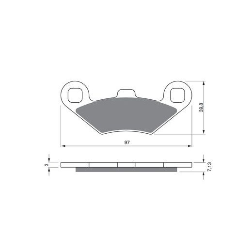 BRZDOVÉ OBLOŽENIE GOLDFREN 280 S33 OFF-ROAD