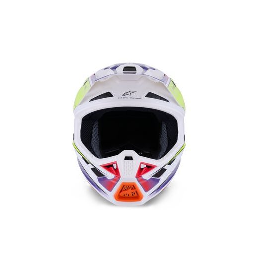 PRILBA SM7 FUSE, ALPINESTARS (BÍLÁ/ŽLUTÁ FLUO/FIALOVÁ) 2026