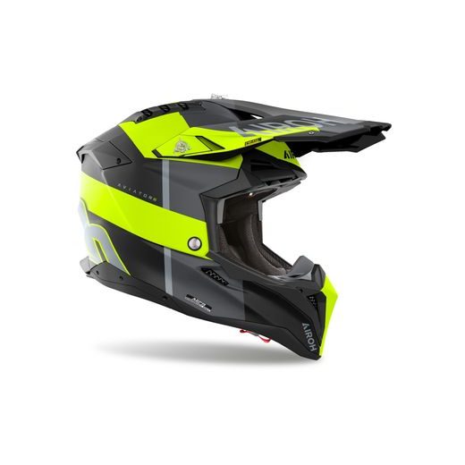 PRILBA AVIATOR 3 MONARCH, AIROH (ŽLTÁ MATNÁ) 2025