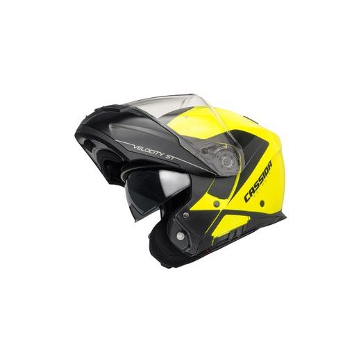 PRILBA VELOCITY ST 2.1, CASSIDA (ŽLTÁ FLUO/ČERNÁ, PLEXI S PRÍPRAVOU PRE PINLOCK)