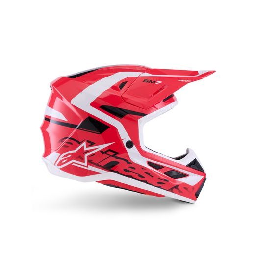 PRILBA SM7 DEED, ALPINESTARS (ČERVENÁ/ČERNÁ/BÍLÁ) 2026