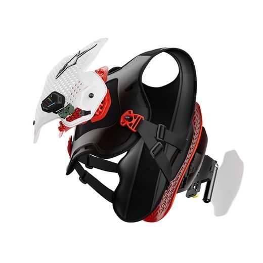 ALPINESTARS AIRBAGOVÁ VESTA TECH-AIR®MX PLASMA SYSTÉM – AIRBAGOVÝ SYSTÉM NA MOTORKU (BIELA/ČIERNA/ČERVENÁ, KOMPATIBILNÉ PRE DOWNHILL ALGORITMUS) 2027
