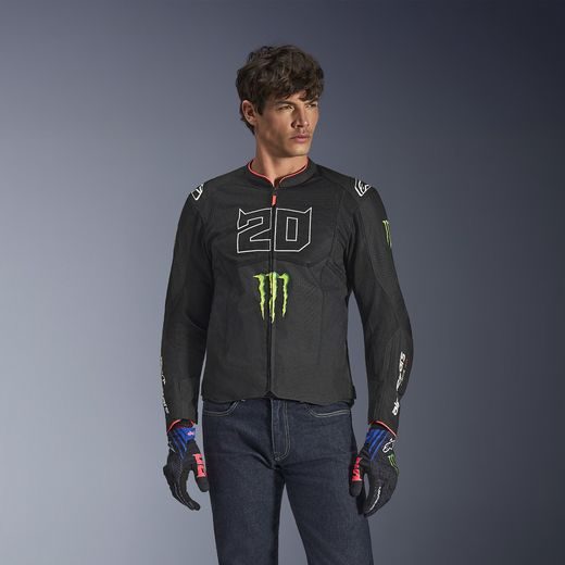 ALPINESTARS T-SPS AIR V2 MONSTER FQ20 KOLEKCIA – MOTOCYKLOVÁ BUNDA NA CESTNÚ JAZDU (ČIERNA/BIELA) 2026