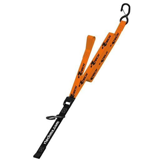 UPÍNACIA POPRUHY S RÝCHLOUPÍNACIE SPOJKOU (ŠÍRKA 38 MM / DĹŽKA 2 M / NOSNOSŤ 550 KG), RTECH (1 PÁR, ORANŽOVÝ)