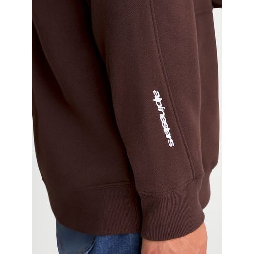 ALPINESTARS ENTITY OVERSIZED HOODIE – VOĽNOČASOVÁ MOTO MIKINA (HNEDÁ)