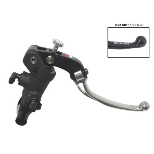 RADIAL BRAKE MASTER CYLINDER ACCOSSATO 19 X 20 WITH FOLDING LEVER,SILVER
