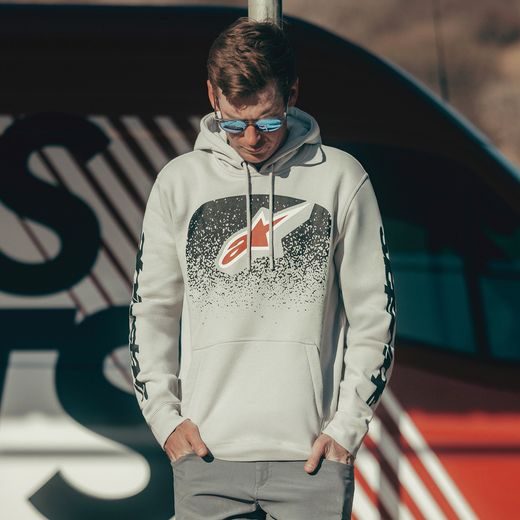 ALPINESTARS OBSESSED HOODIE – VOĽNOČASOVÁ MOTO MIKINA (SIVÁ)