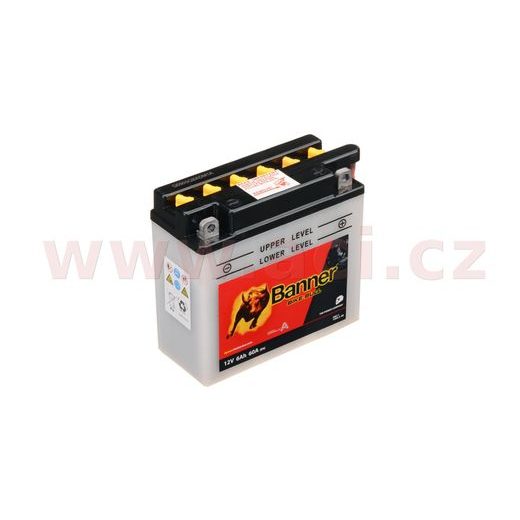 BATÉRIA 12 V, 12N5,5-3B, 6AH, 60A, BANNER BIKE BULL 135X60X130