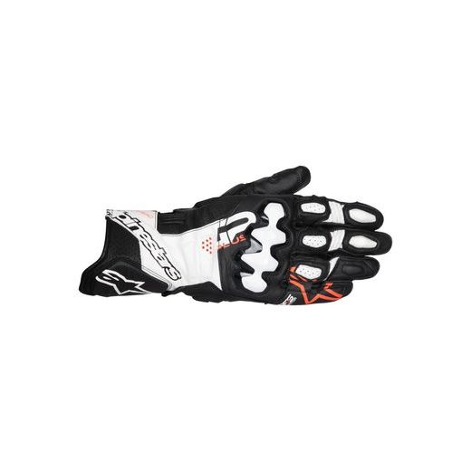 ALPINESTARS GP PLUS R V3 – MOTOCYKLOVÉ RUKAVICE NA CESTNÚ JAZDU (ČIERNA/BIELA/ČERVENÁ FLUO) 2025