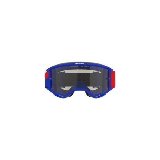 ALPINESTARS VISION SAND – MOTOKROSOVÉ OKULIARE NA MX A ENDURO (MODRÁ/ČERVENÁ/BIELA, TMAVO DYMOVÉ PLEXI) 2026