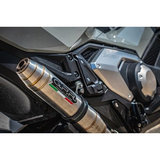 SLIP-ON EXHAUST GPR DEEPTONE H.262.DE BRUSHED STAINLESS STEEL INCLUDING REMOVABLE DB KILLER AND LINK PIPE