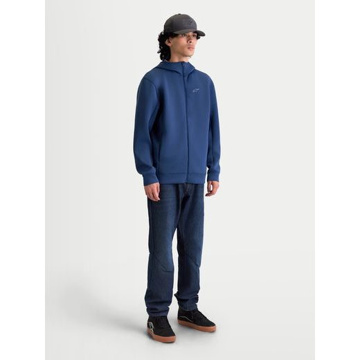 ALPINESTARS CYPHER HOODIE – VOĽNOČASOVÁ MOTO MIKINA (MODRÁ)