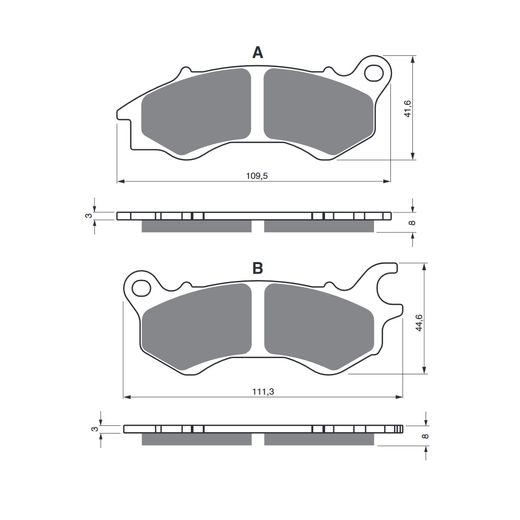 BRZDOVÉ OBLOŽENIE GOLDFREN 392 AD