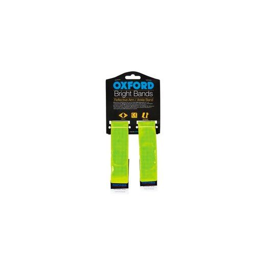 REFLEXNÉ PÁSKY BRIGHT BANDS NA SUCHÝ ZIP, OXFORD (ŽLTÁ FLUO, PÁR)