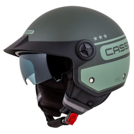 PŘILBA HANDY PLUS CHIEF, CASSIDA (ZELENÁ MATNÁ/TMAVĚ ZELENÁ) 2023