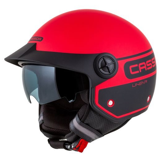 PŘILBA HANDY PLUS LINEAR, CASSIDA (ČERVENÁ MATNÁ/ČERNÁ) 2023