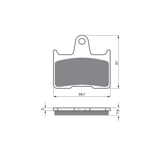 BRZDOVÉ OBLOŽENIE GOLDFREN 148 S3