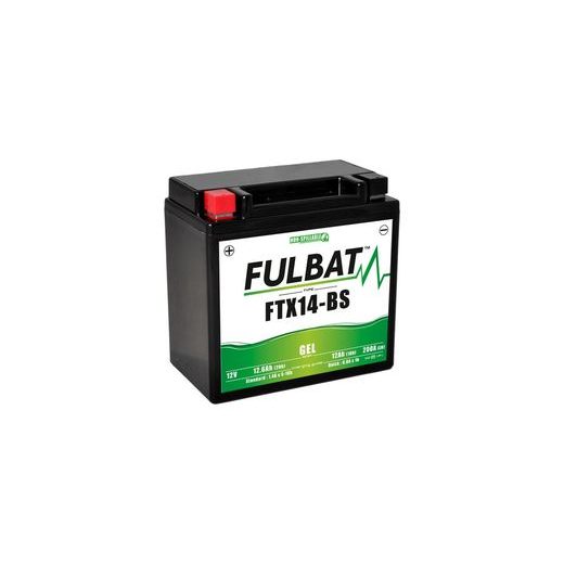 BATÉRIA 12 V, YTX14-BS GÉL, 12,6AH, 200A, BEZÚDRŽBOVÁ GÉL TECHNOLÓGIE 150X87X145, FULBAT (AKTIVOVANÁ VO VÝROBE)