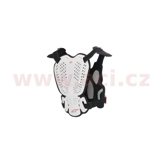 CHRÁNIČ TELA A-1 ROOST GUARD 2022 CERTIFIKÁCIA CE2, ALPINESTARS (BÍLÝ/ČERNÝ/ČERVENÝ)