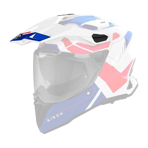 KŠILT PRO PŘILBU COMMANDER 2, AIROH (REVEAL - MODRO ČERVENO LESKLÝ)